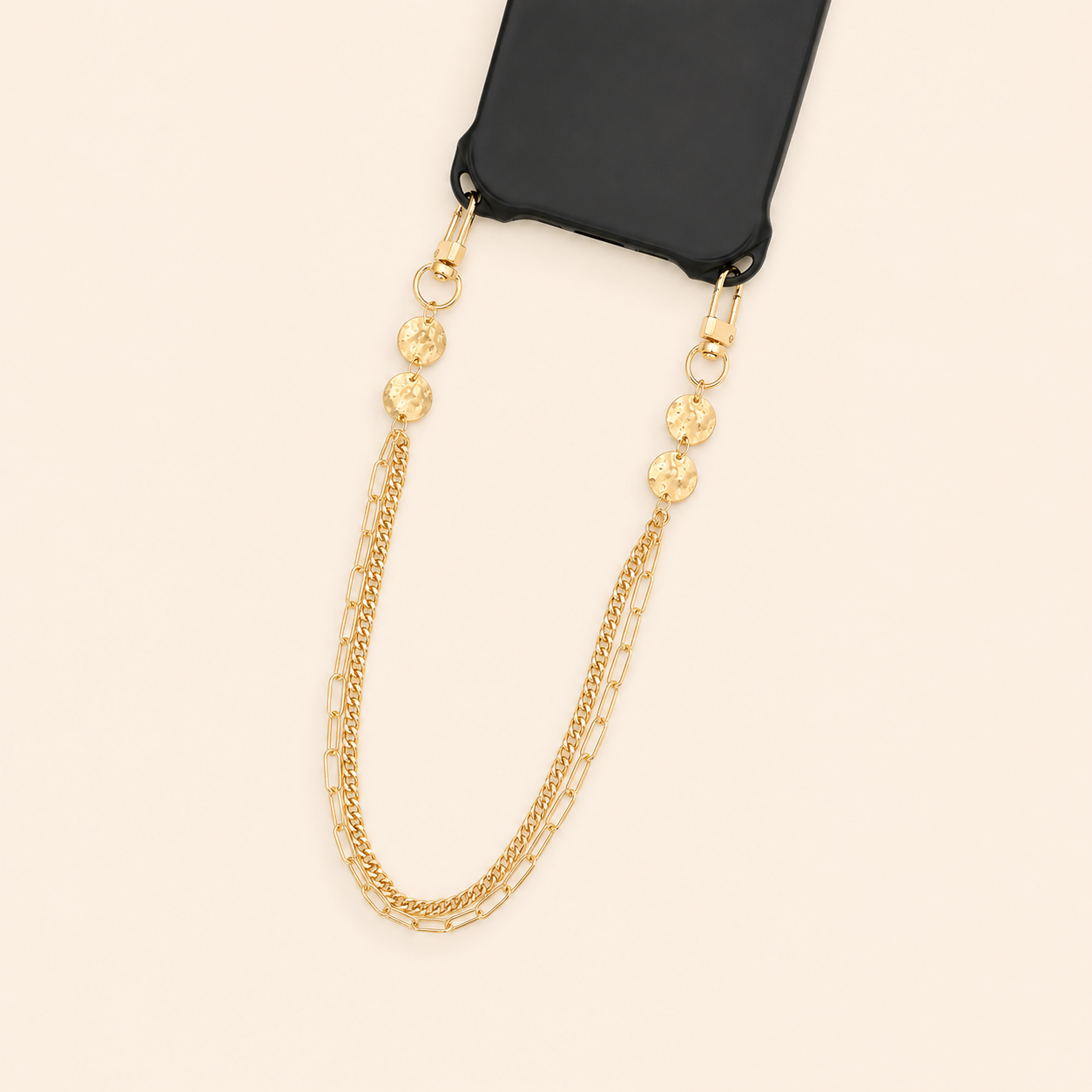 Simple Series Daily Chain Circle Metal Phone Chain