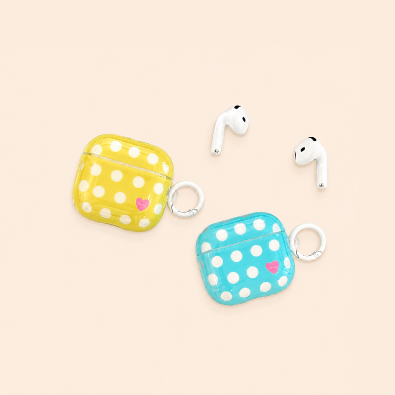 Heart Polka Dots Earphone Case