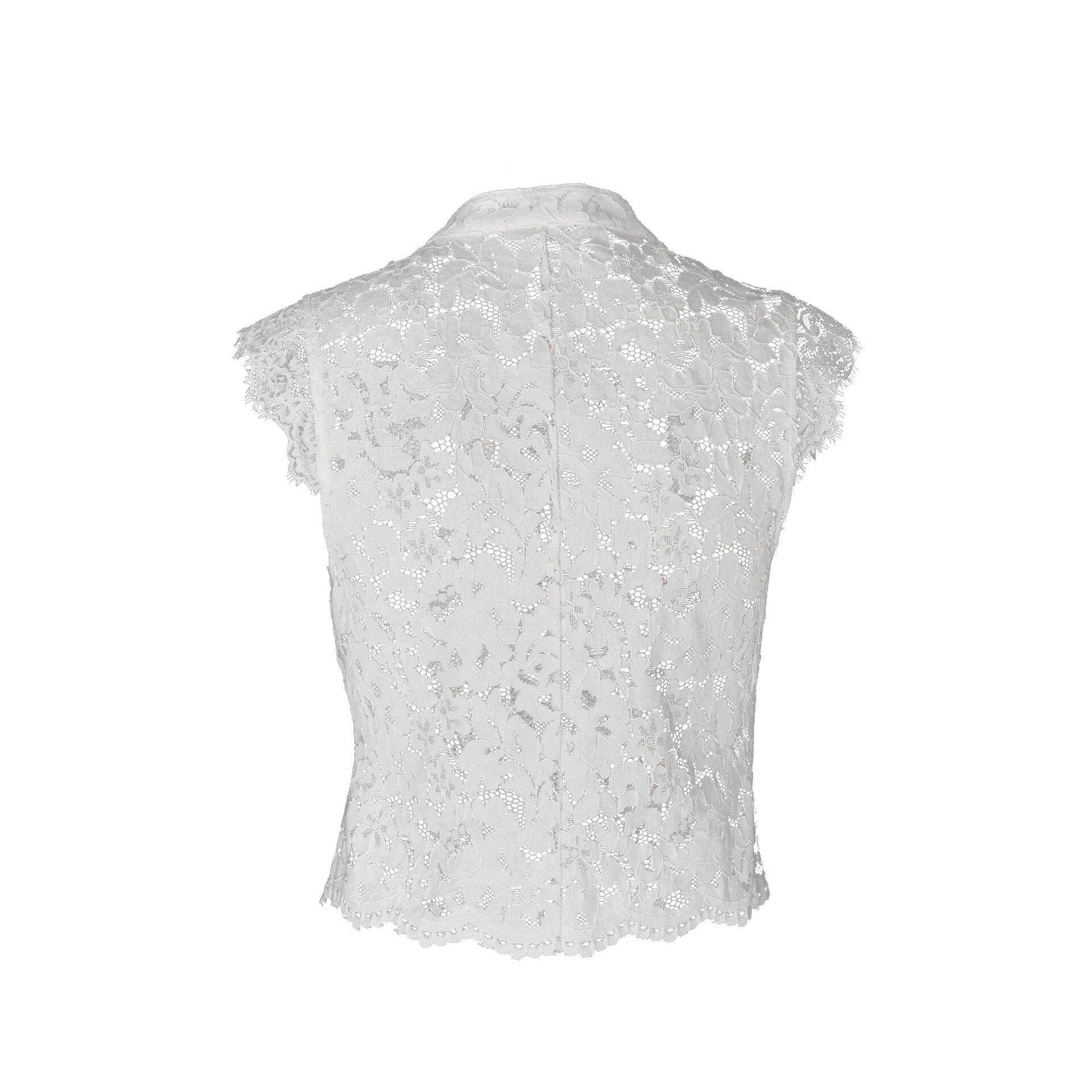 Simple Retro Solid Color Lace Sleeveless Tops