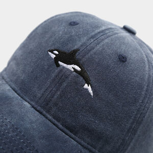 Simple Series Casual Solid Color Oceanic Style Fish Cotton Baseball Cap h5 Picture4