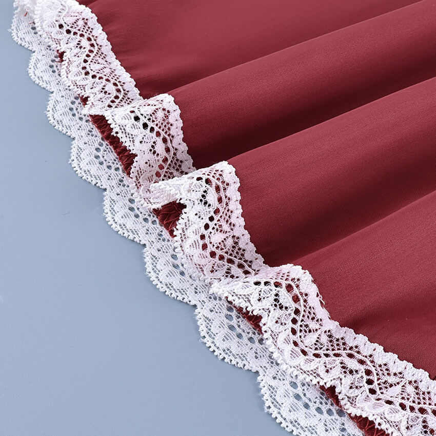 Fashionable Lace High Waisted Midi Skirt Picture4
