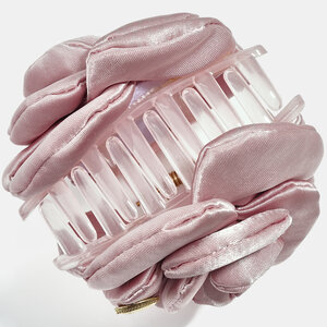 Simple Series Elegant Flower Solid Color Rose Acrylic Hair Claws h5 Picture3