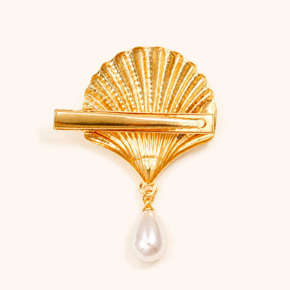 Luxurious Series Classic Shell Imitation Pearl Hair Clips Picture3