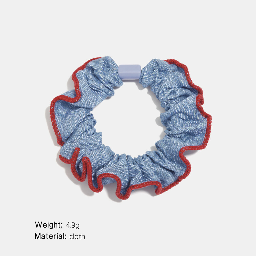 Simple Series Elegant Patchwork Fabric Scrunchies Picture2