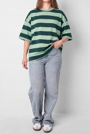 Cotton T-shirts Stripes Casual All Fit Clothes h5 Picture2