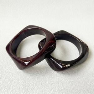 Brazaletes de resina con degradado de color para mujer h5 Imagen3