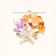 Duckbill clip - white - yellow - purple