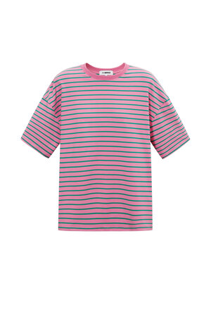 Blockstreifen-T-Shirt h5
