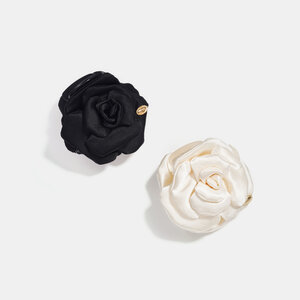 Simple Series Elegant Flower Solid Color Rose Acrylic Hair Claws h5 Picture2