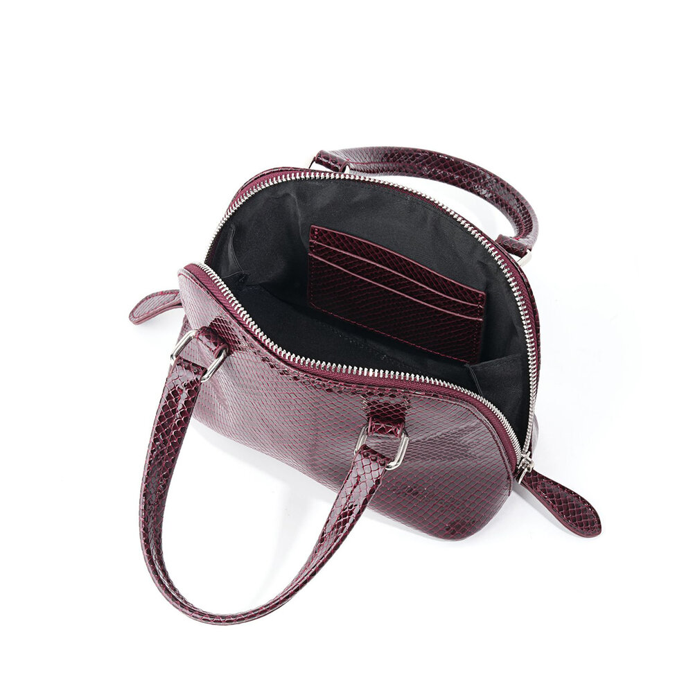 Bolsos de mano de mujer de PU de color liso estilo Old Money Imagen3