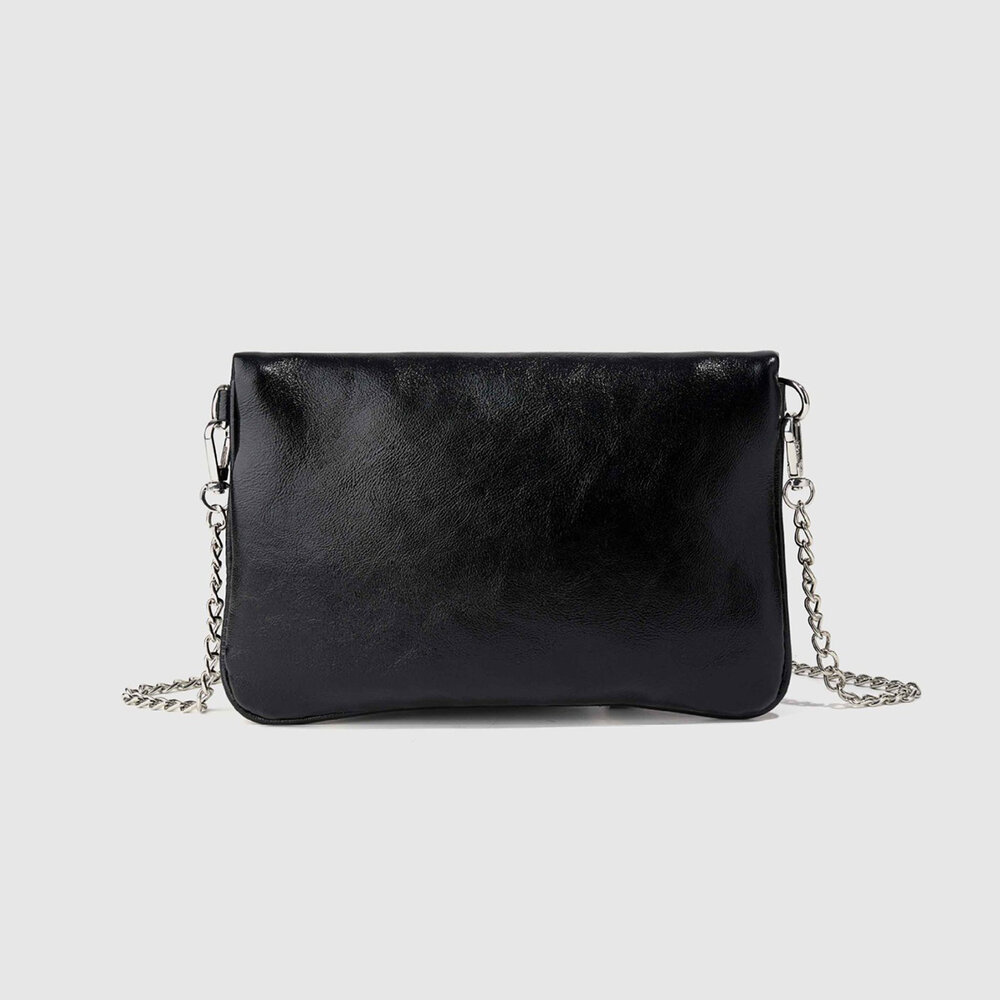 Streetwear Style Studded Solid Color Rivet Pu Women's Saddle Bag Picture3