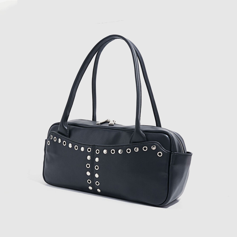 Streetwear Style Studded Rivet Pu Women's Shoulder Bags Picture2