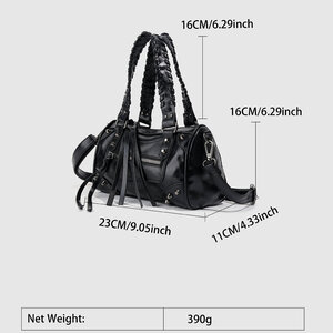 Streetwear Style Studded Rivet Pu Women's Handbags h5