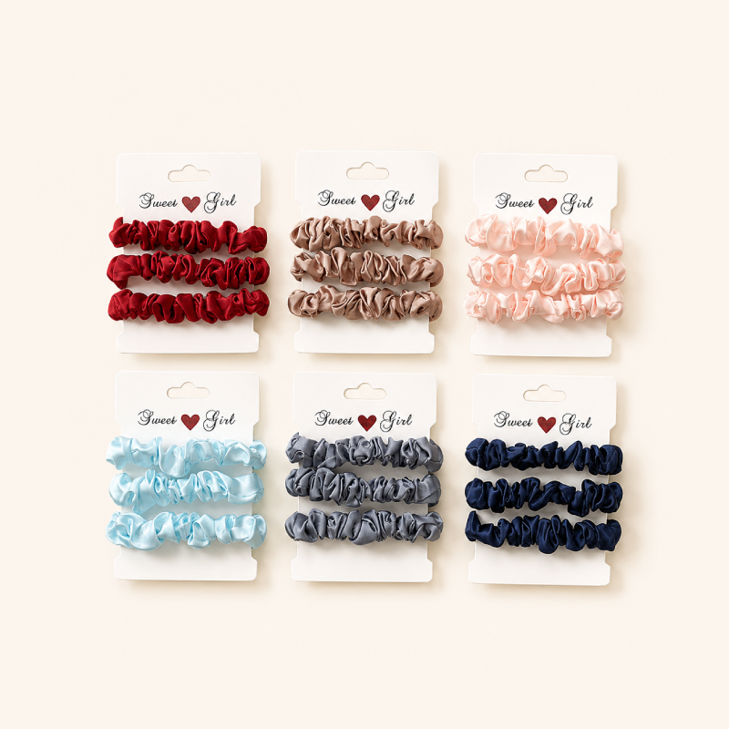Simple Series Daily Solid Color Fabric Scrunchies