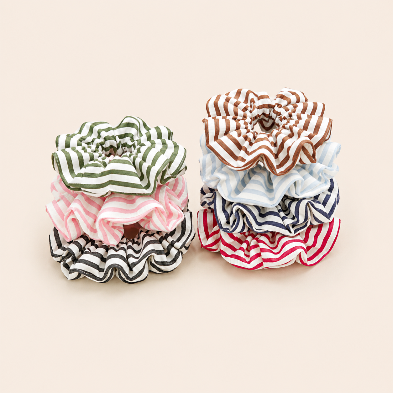 Simple Series Daily Stripe Fabric Scrunchies
