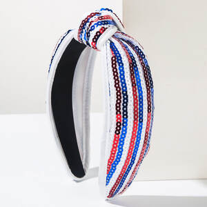Ethnic Series Casual Stripe Fabric Rhinestone Hair Bands h5 Picture2