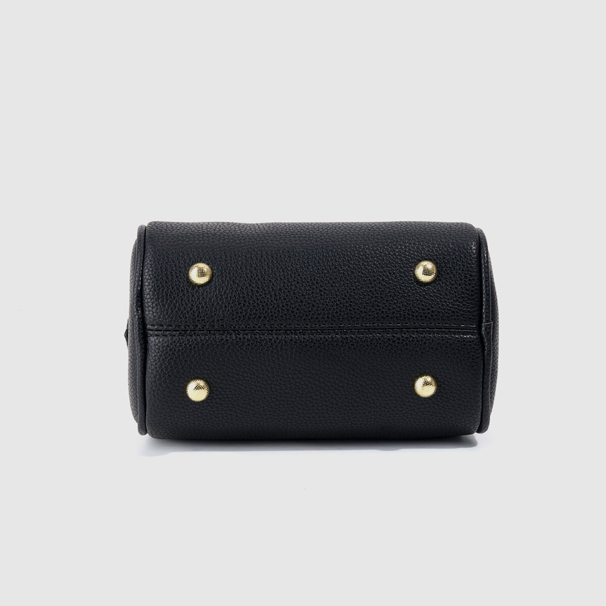 Boston-Tasche für Damen im lässigen Stil mit Metallbeschlägen und einfarbigem PU-Leder h5 Bild6