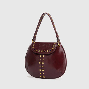 Streetwear Style Studded Rivet Pu Women's Handbags h5 Picture2