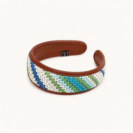 Simple Series Daily Stripe Mixed Color Premium Quality Pu Hair Bands
