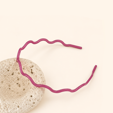 Simple Series Daily Solid Color Lines Resin Hair Bands