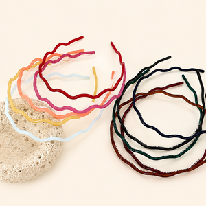 Diademas de resina de la serie Simple Daily Solid Color Lines h5 Imagen2