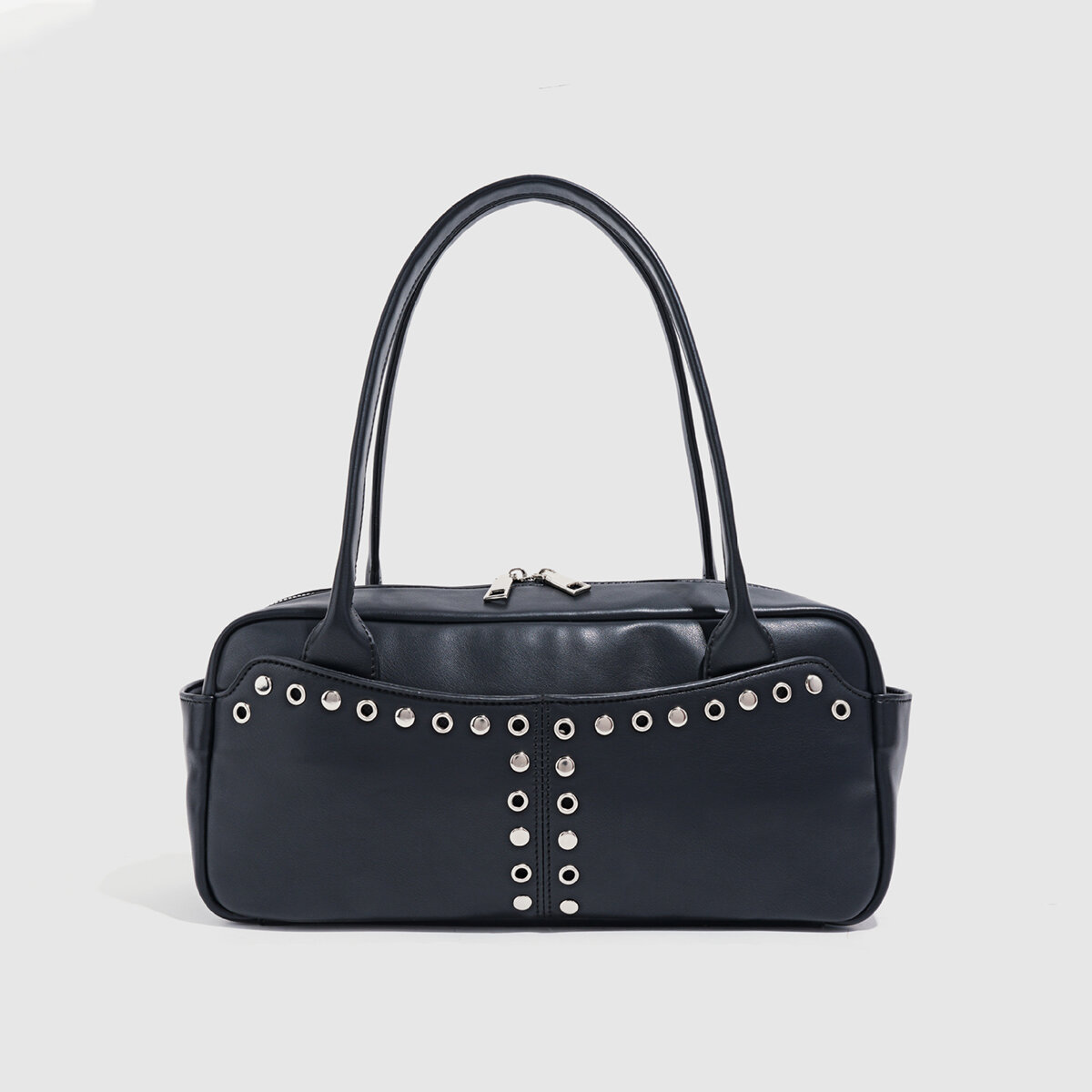 Streetwear Style Studded Rivet Pu Women's Shoulder Bags