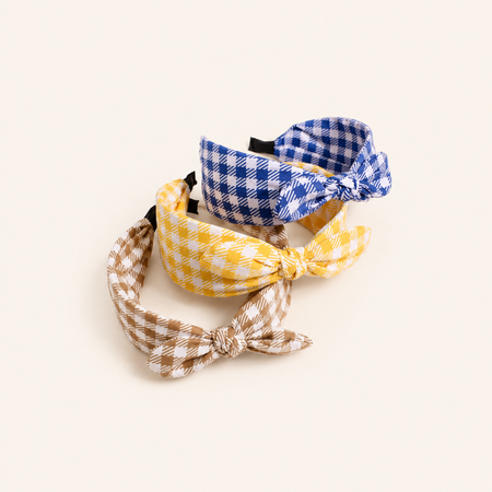 Simple Series Daily Plaid Fabric Hair Bands