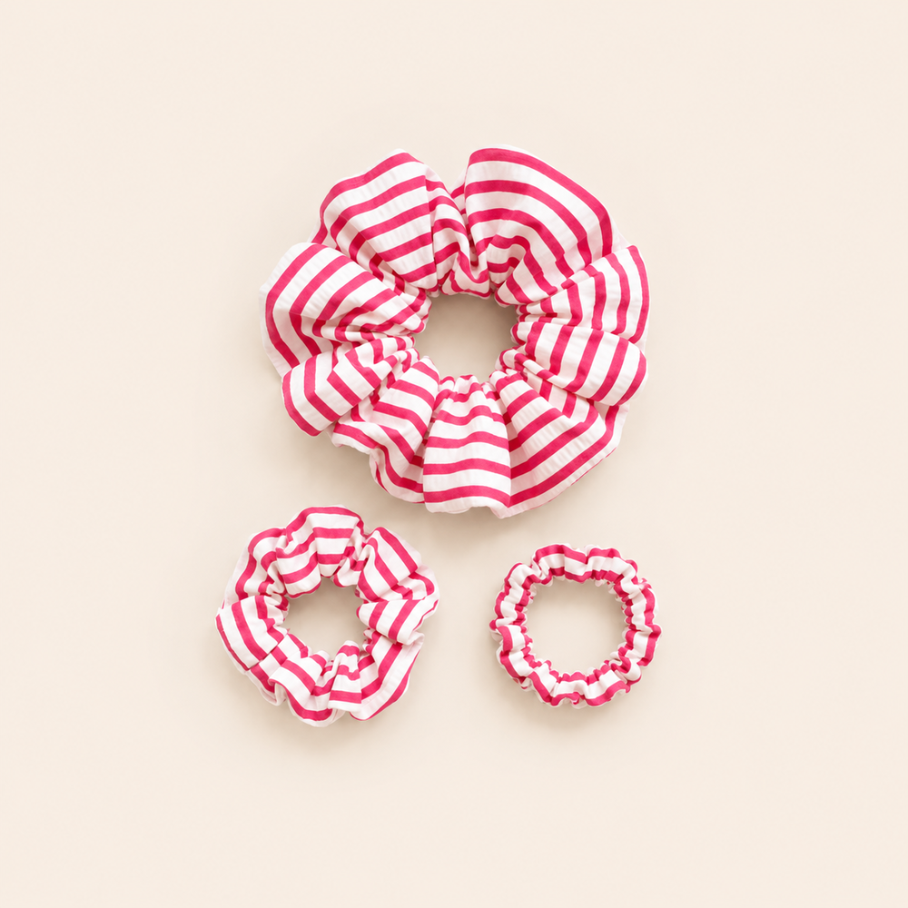 Simple Series Daily Stripe Fabric Scrunchies Picture3