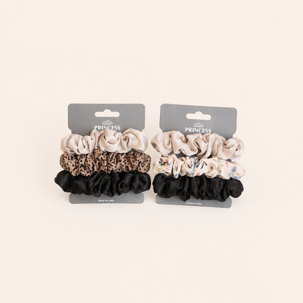 Simple Series Daily Flower Leopard Print Polka Dots Fabric Scrunchies Picture3
