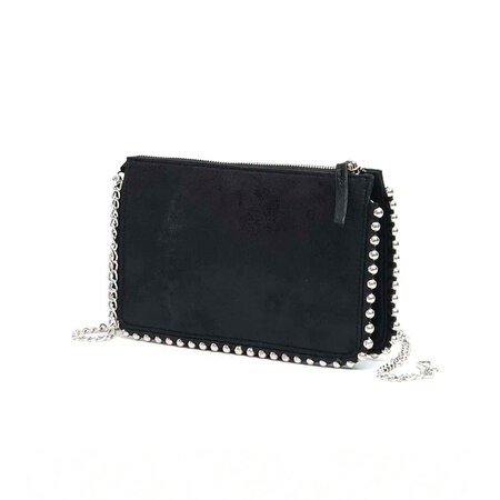 Streetwear Style Studded Solid Color Rivet Pu Women's Square Bag 2