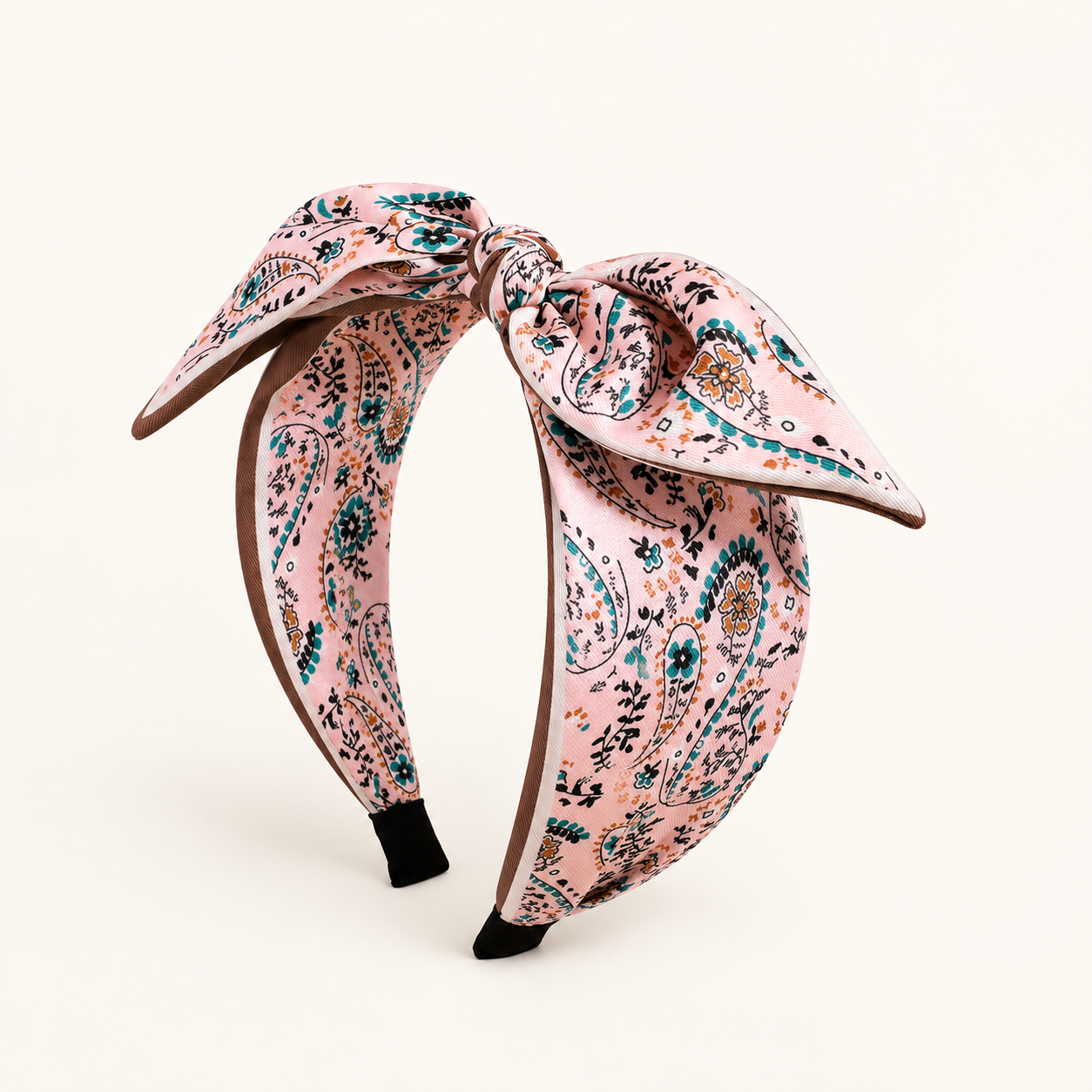 Diademas de tela con estampado floral paisley de la serie étnica Imagen3