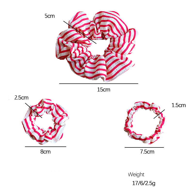 Simple Series Daily Stripe Fabric Scrunchies Picture7