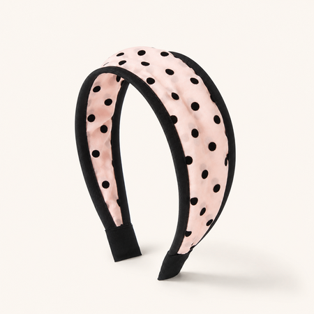 Simple Series Elegant Solid Color Polka Dots Organza Hair Bands