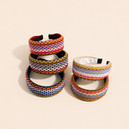 Ethnic Series Casual Twist Stripe Mixed Color Woven Braided Rope Hair Bands 2