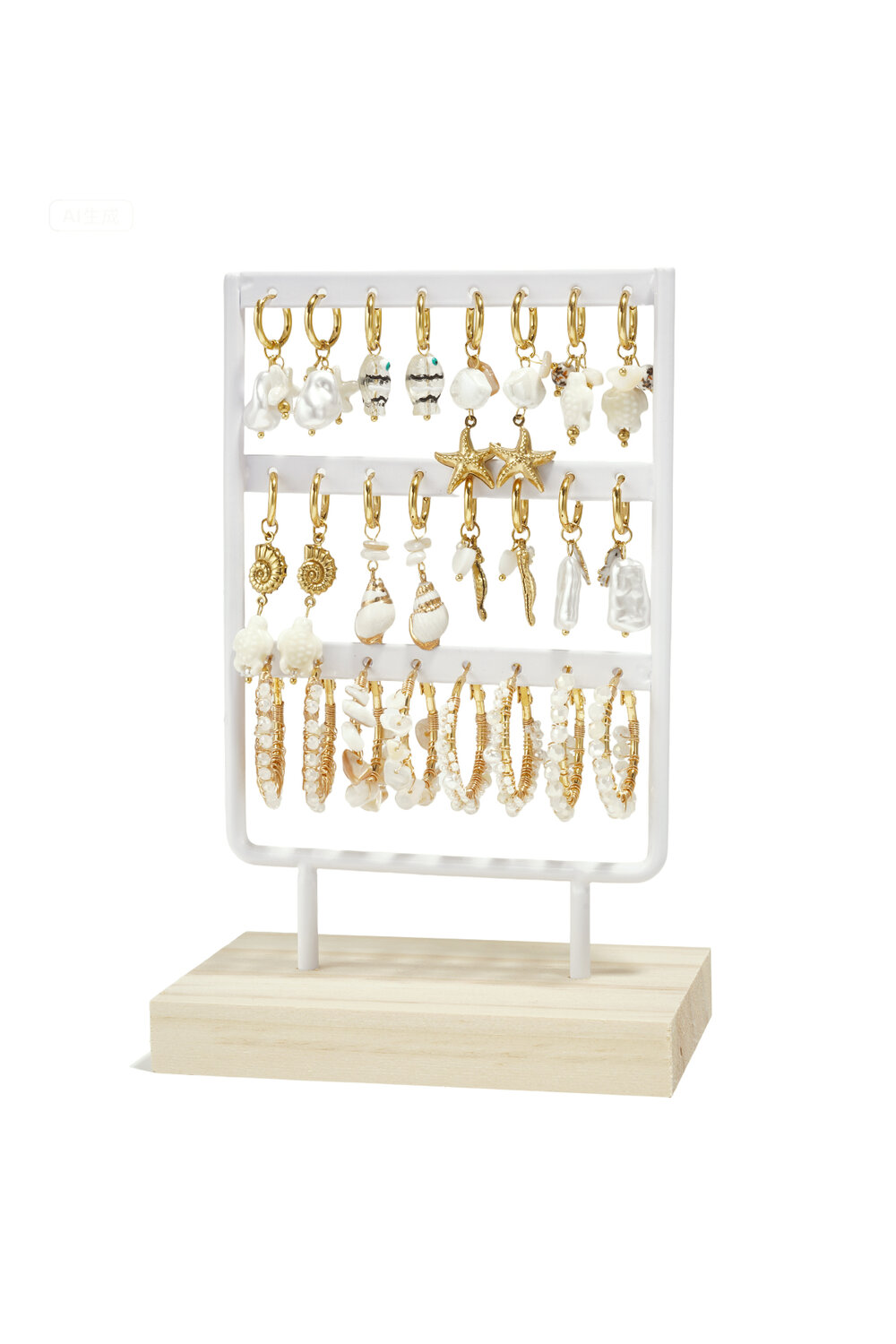 14K Gold Plated Stainless Steel Earring Sets Fish Vacation Holiday/Beach Romantic Series Women's jewelry