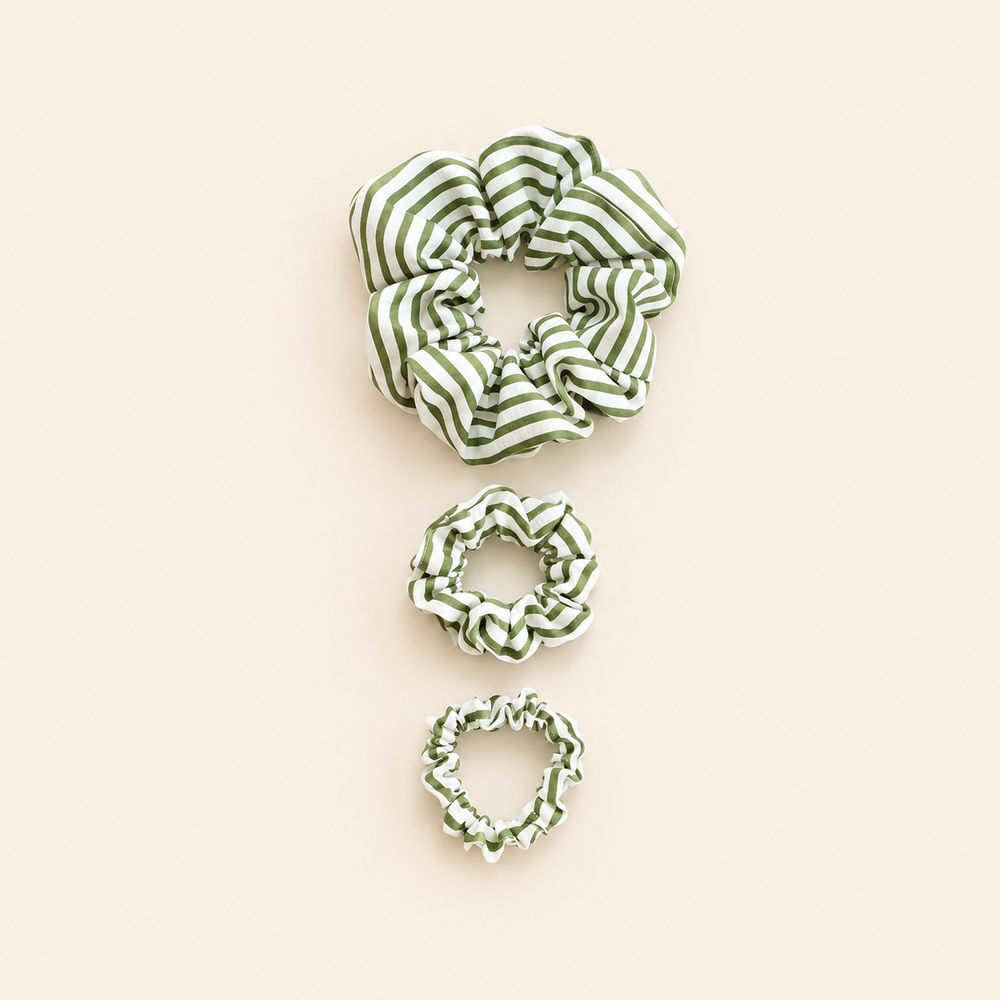 Simple Series Daily Stripe Fabric Scrunchies Picture2