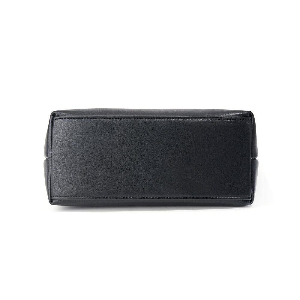 Bolsos de mano minimalistas de color liso de PU para mujer Imagen6