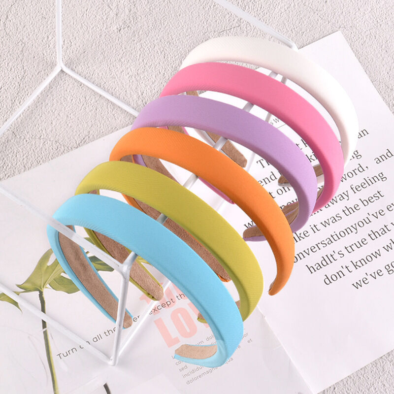 Diademas de tela de color liso de la serie Simple para uso diario h5 Imagen3