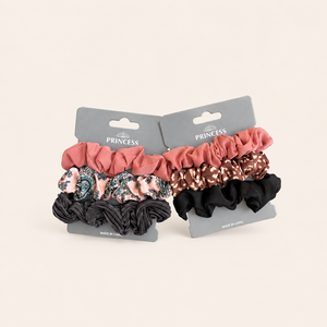 Simple Series Daily Flower Leopard Print Polka Dots Fabric Scrunchies h5 Picture2