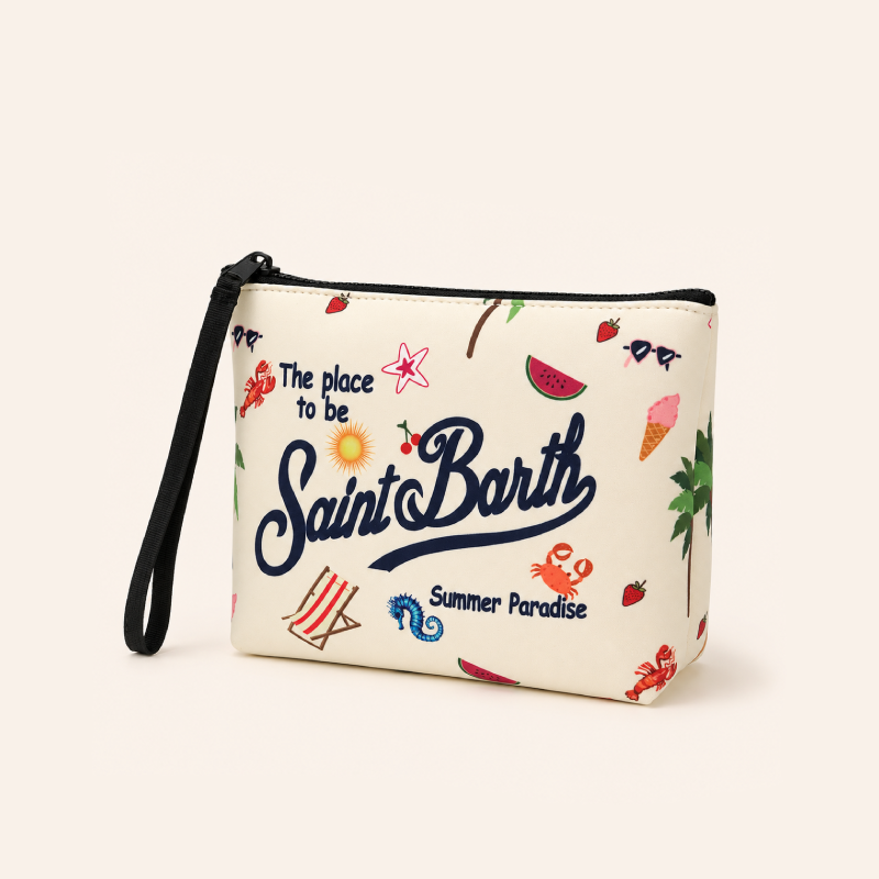 Simple Series Natural Letter Heart Animal Leopard Print Oceanic Style Plaid Plant Starfish Fabric Makeup Bags