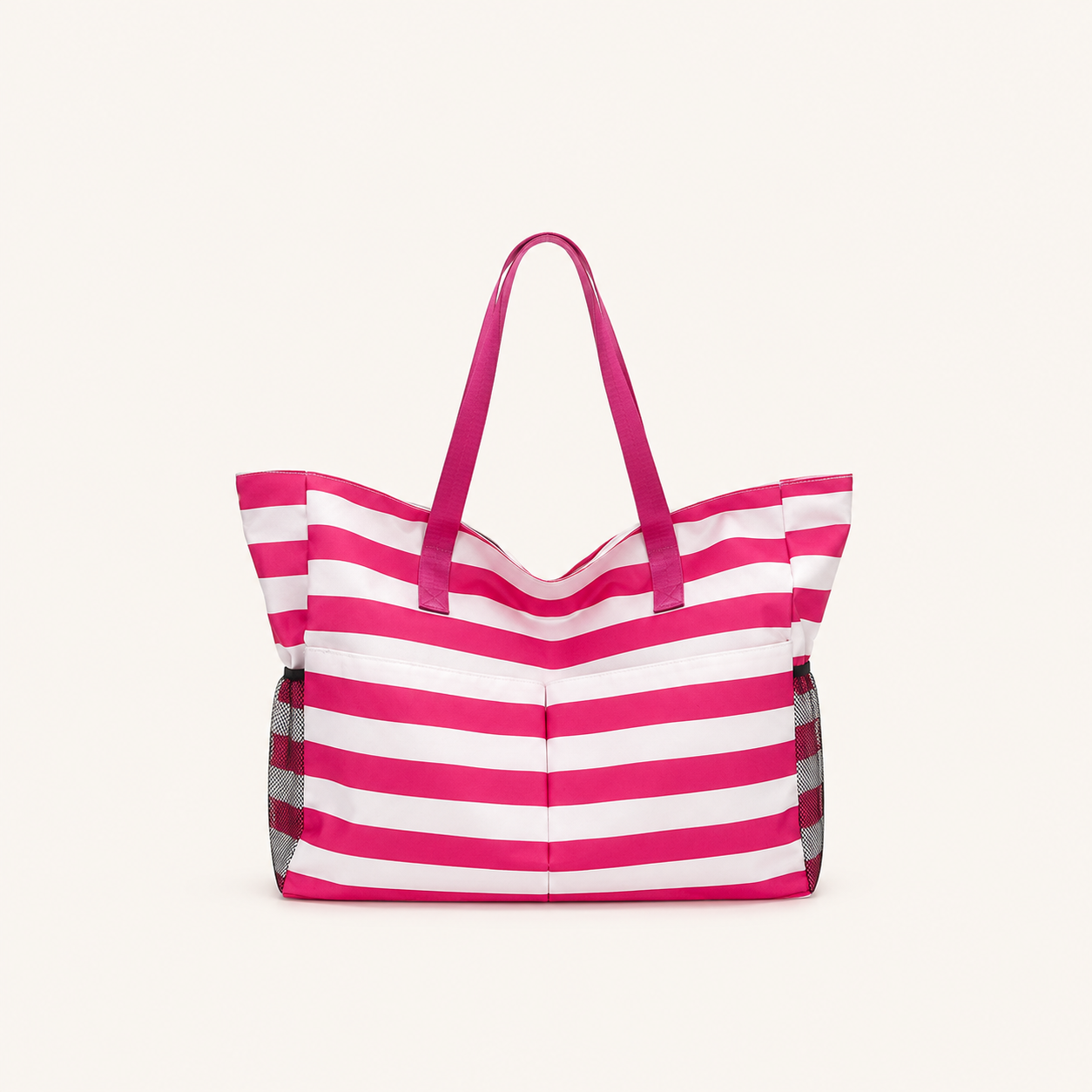 Casual Style Printed Stripe Nylon Women's Tote Bag