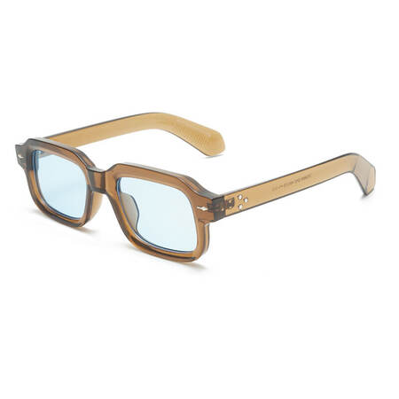 Gafas de sol sencillas de la serie retro con estampado de leopardo en colores lisos y combinados. 2