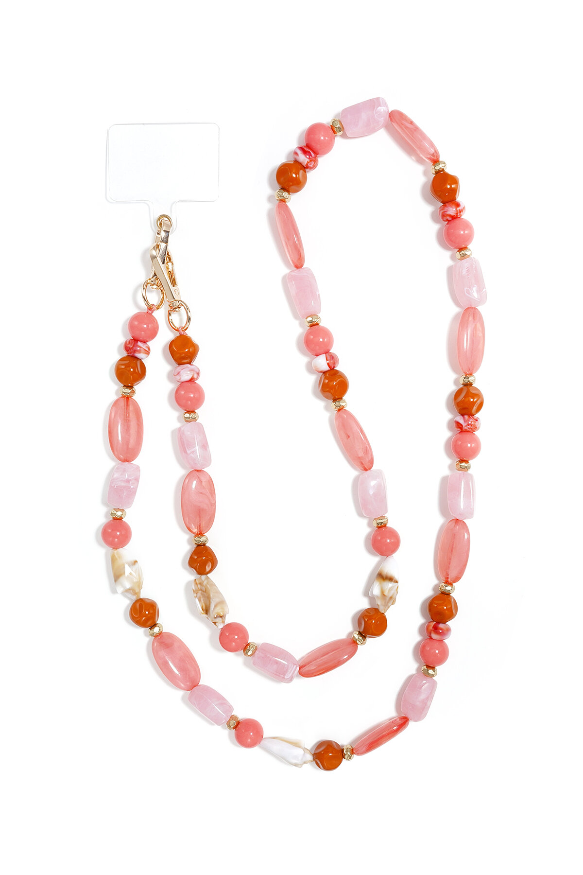 Chaîne de téléphone en perles acryliques pour accessoires du quotidien