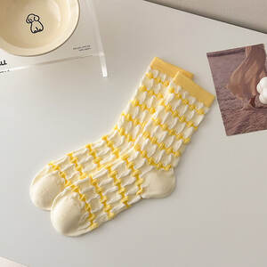 High Bounce Casual Stripes Color Block Mid-Calf Socks h5 Bild2