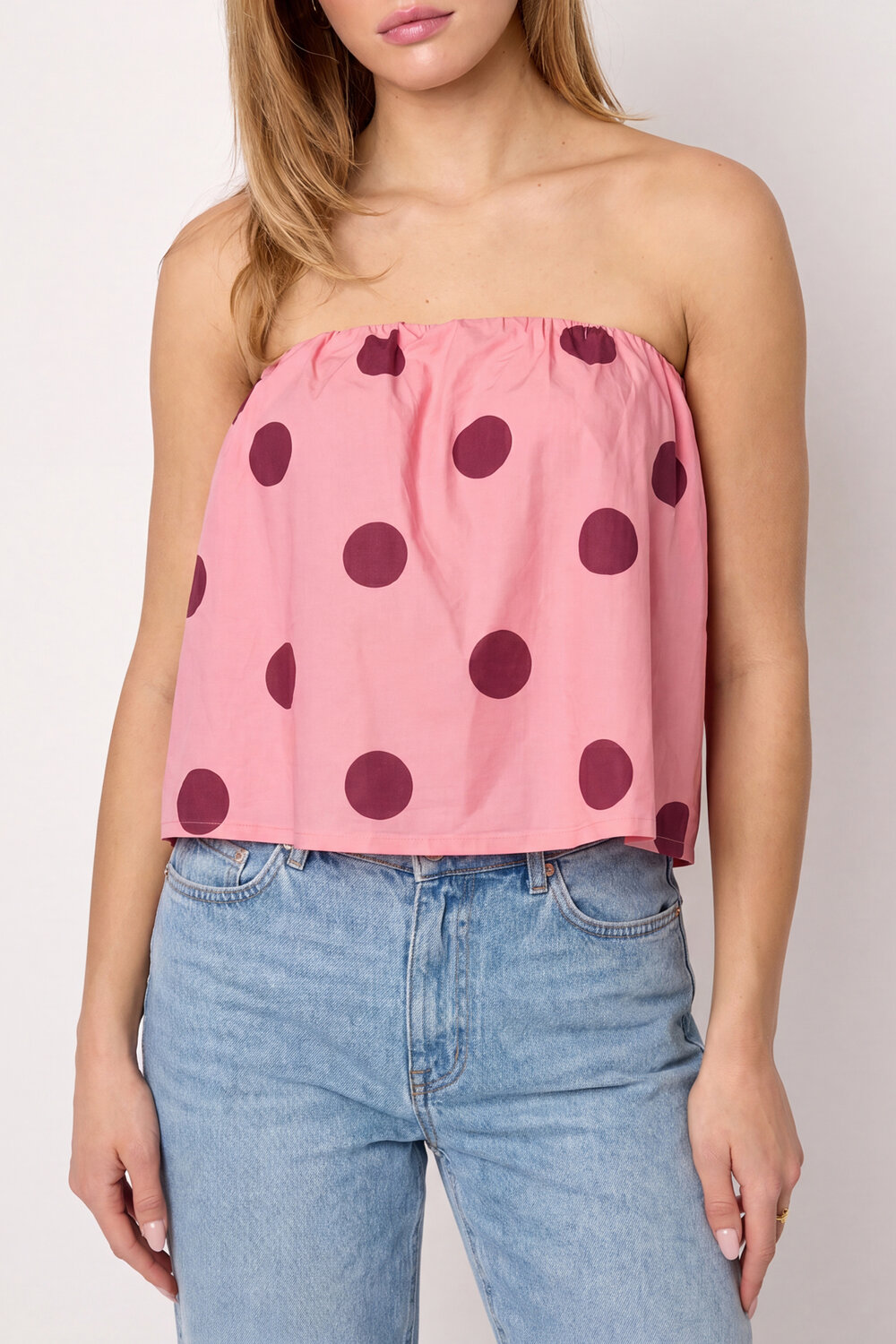 Strapless Polkadot Top h5Picture3