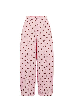 Pantalon bouffant à pois h5
