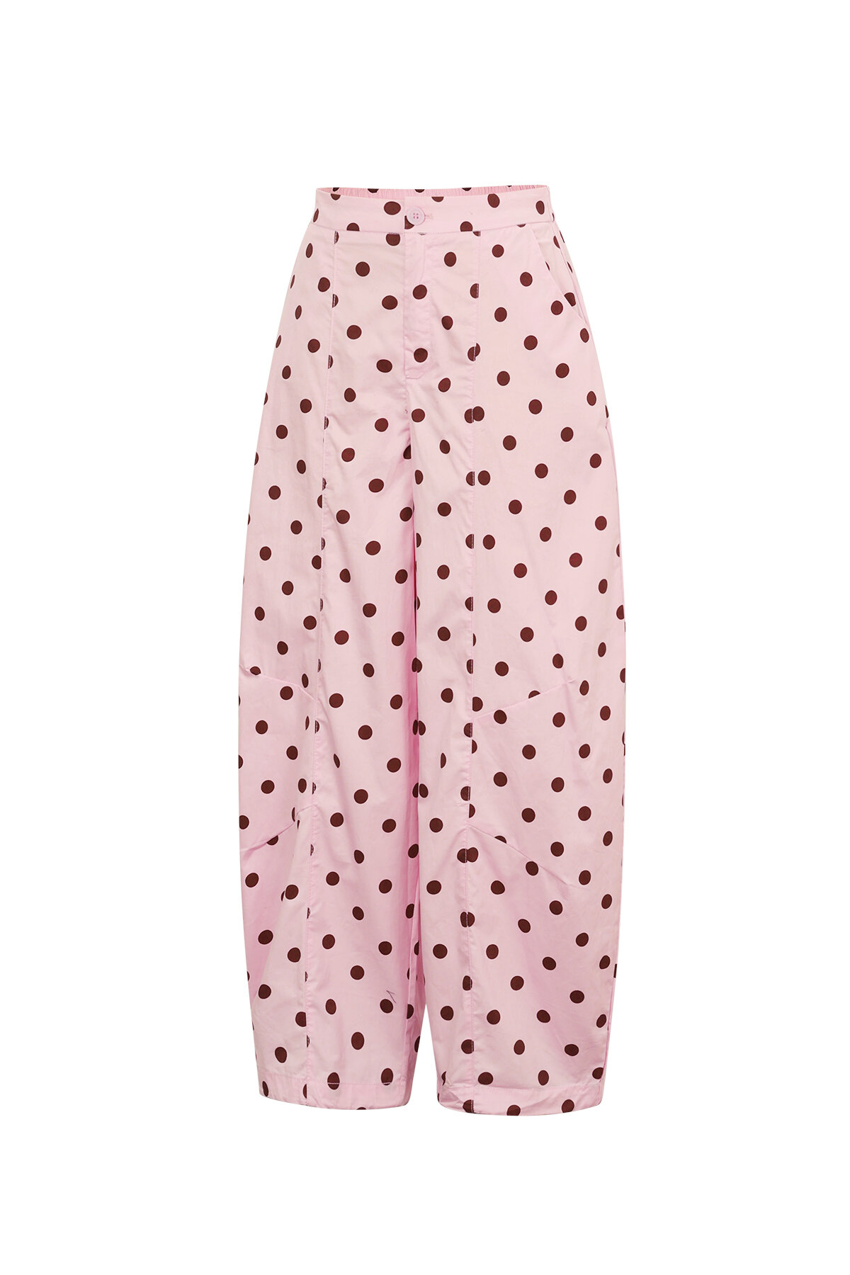 Pantalon bouffant à pois