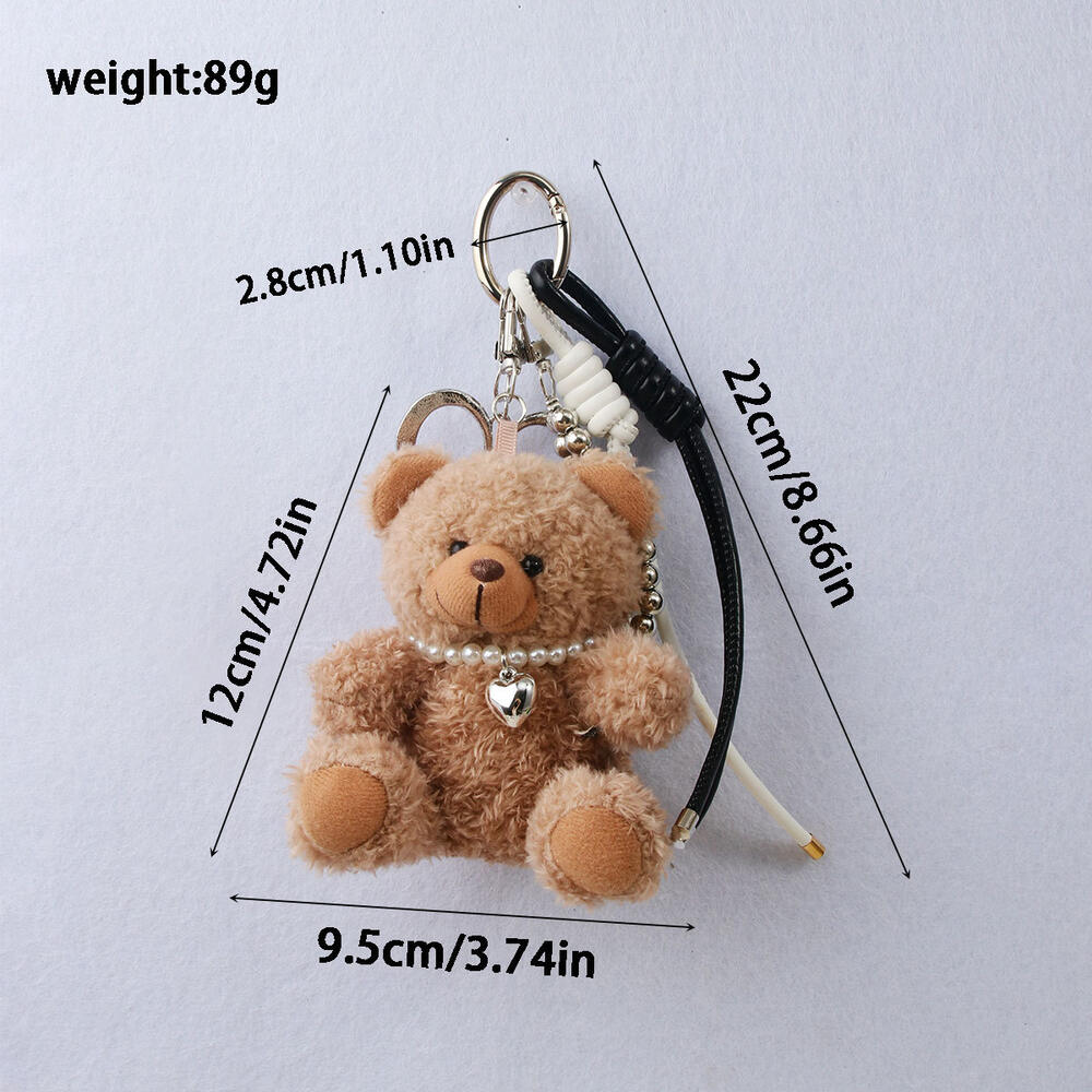 Simple Series schattige hartvormige dieren gedraaide kralen stoffen tashangers