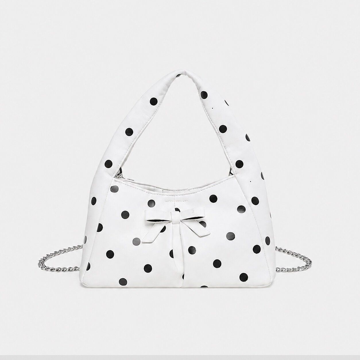 Y2k Style Bow Detail Polka Dots Pu Women's Handbags Picture2