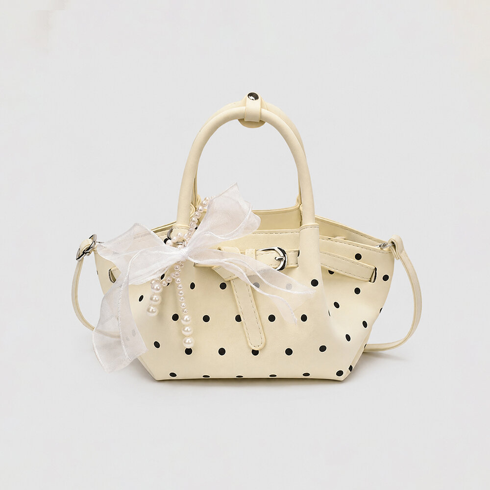 Sacs à main pour femmes en PU à pois style années 2000 h5Image2